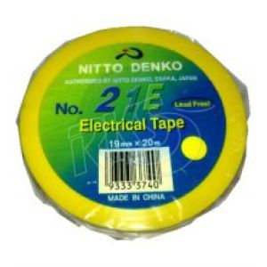 Nitto 21E 19mm X 20m Yellow PVC Insulation Tape