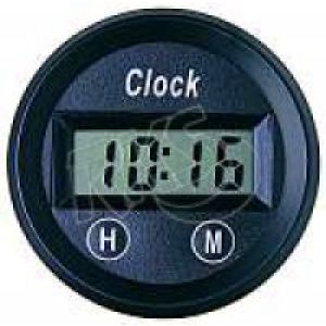 Speco 12V 2 Digital Clock With Black Bezel  