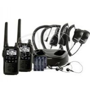 Uniden 2W77 Channel Hand Held UHF Radio With Speaker Microphone (Pack Of 2) 