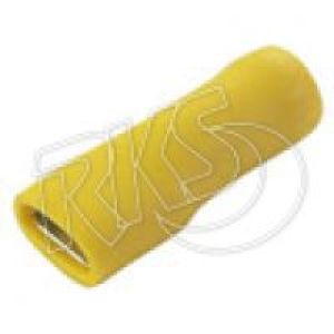 Bellanco Yellow 9.5mm Fully Insulated Female Blade Crimp Terminal (Blister Pack Of 9)