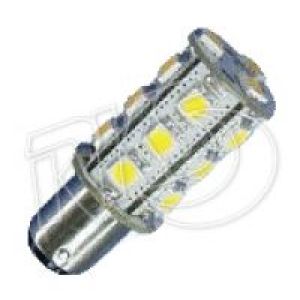 Q-LED 10-30V BA15S Cool White LED Globe  