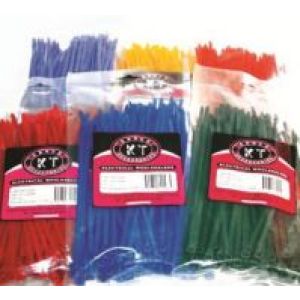 KT 100mm X 2.5mm Green Cable Tie (Pack Of 100)  