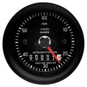 VDO 12V 52mm Hourmeter With 360 Degree Minute Hand  