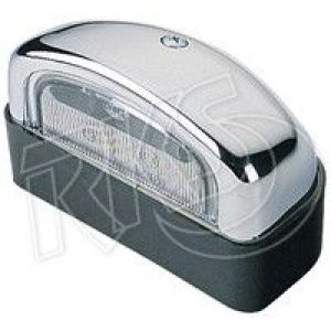 Hella Number Plate Light With Chrome Housing (105 X 60 X 55mm)