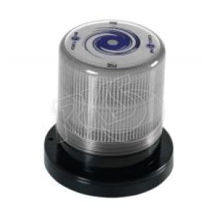 Britax Cyclone Nova 10-30V Amber LED Beacon With 4 Selectable Flash Patterns And Clear Lens 