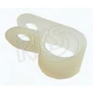 KT 7/8" White P Clamp (Pack Of 100)  