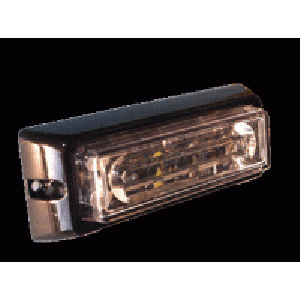 Q-LED 10-30V Amber 4 LED Multi Flash Pattern Warning Light (117 X 43 X 32mm) 