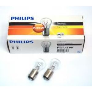 Philips 12V 21/5W Bay15D Globe (Pack Of 10)  