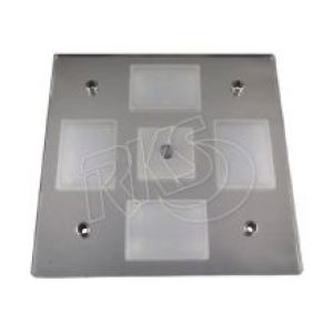 Q-LED 9-16V Euro Square Ceiling Light With On/Off Touch Switch, Night Light & Dimming Function (195 X 195 X 10mm)