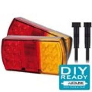 Roadvision 12V LED Combination Tailight Kit (Includes Number Plate Light, Harness & 7 Pin Flat & Round Trailer Plugs)