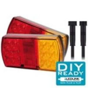 Roadvision 12V LED Combination Tailight Kit (Includes Number Plate Light, Harness & 7 Pin Flat & Round Trailer Plugs)