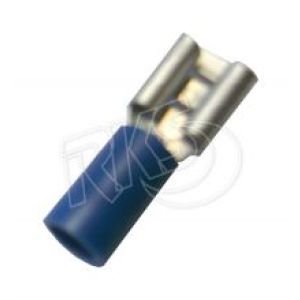 Blue 6.3mm Female Blade Crimp Terminal (Pack Of 100)