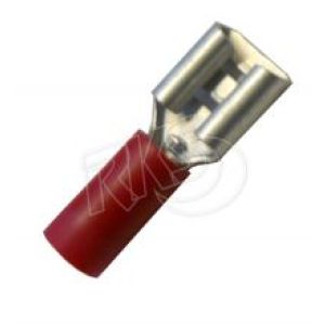Red 6.3mm Female Blade Crimp Terminal(Pack Of 100)