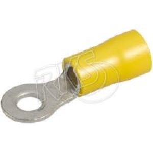Yellow 4mm Eye Crimp Terminal (Pack Of 100)