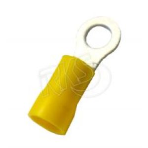 Yellow 5mm Eye Crimp Terminal (Pack Of 100)