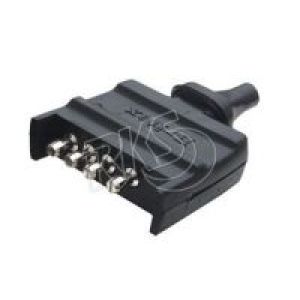 Britax Heavy Duty 4 Pin In Line Flat Plastic Plug (Blister Pack Of 1) 
