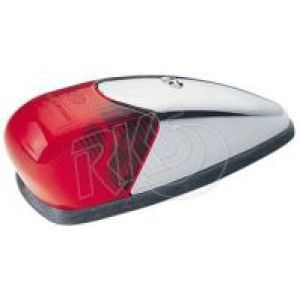 Hella Red Rear End Outline Marker Light With Chrome Housing