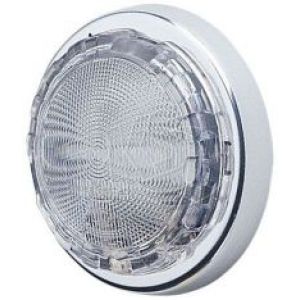 Hella Silver Roof Lamp With Switch Round (105X30mm)