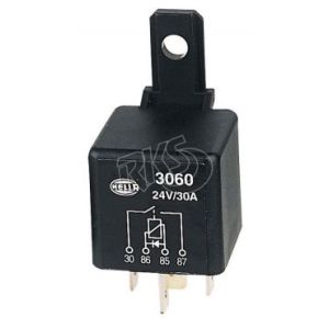 Hella 24V 30 Amp 4 Pin Normally Open Diode Protected Relay
