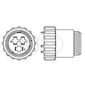 3 Position Male Connector Housing  