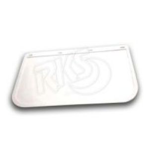 24" X 30" White PVC Mudflap  