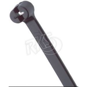 14.2" (360.6mm X 4.8mm) Black Cable Tie With Metal Clip (Pack Of 100) 