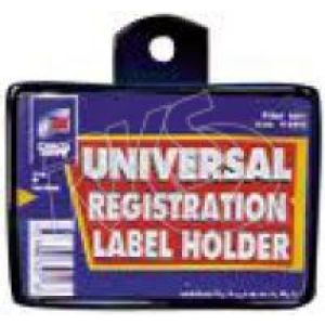 Metal Rectangular Rego Label Holder