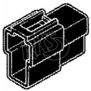 Bellanco 2 Pin Black Male Connector Housing (Pack Of 25) 