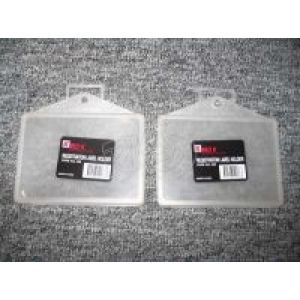 Vic Plastic Registration Label Holder  