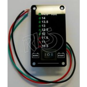 Dual Battery Condition Monitor With LED Indicators (0.5V Increments)