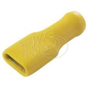 Bellanco Yellow 9.5mm Fully Insulated Female Blade Crimp Terminal (Pack Of 100)