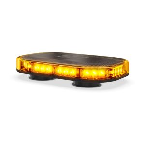 LED 12-24V TINTED AMBER EMERGENCY LIGHT BAR WITH MAGNETIC BASE