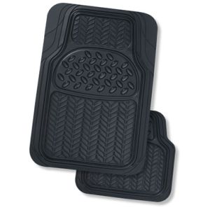 Set Of 4 Premium Rubber Mats Universal Fitment Charcoal