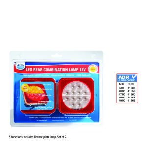 Ark 12-24V Fully Sealed LED Comination Tailight (Blister Pack Of 2) 