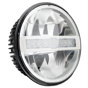 WHITEVISION 9-33V 7" HIGH/LOW LED HEADLIGHT WITH PARK LIGHT & SEQUENTIAL INDICATOR