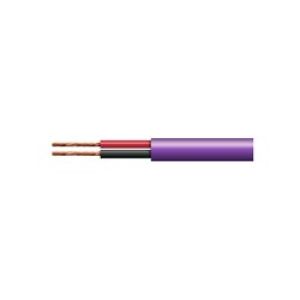 Tycab 1.5mm² (30/0.25) Twin Sheath Home Theatre/ Speaker Cable With Purple Outer (100m Roll) 