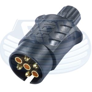 Ark 5 Pin Plastic Trailer Plug With Magnet (Blister Pack Of 1) 