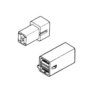 Quikcrimp 2 Pin 8mm Male Connector Housing (Pack Of 10) 