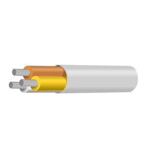 3 Core 26/0.3 White Marine Cable (50m Roll)  