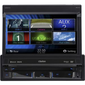 Clarion Single Din Navigation & Multimedia Station With Motorised 7" High Resolution Display 