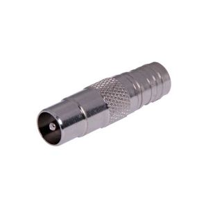 75 Ohm Male Crimp On Pal Plug To Suit Rg6 Coax  