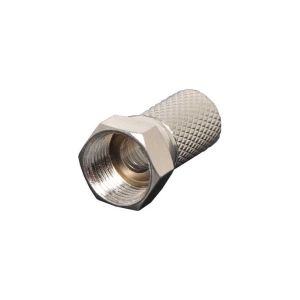 "F" Type Twist On Line Plug To Suit Rg6 Coax  