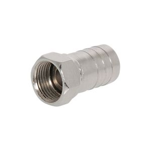 Male "F" Crimp Coax Connector To Suit Rg6 Cable  