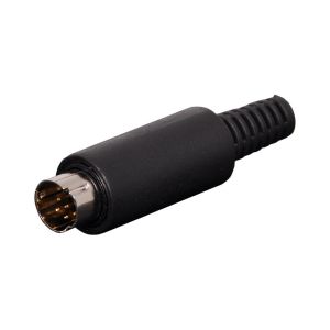 In Line 8 Pin Mini Din Plug  