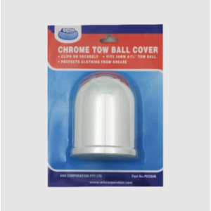 Ark Chrome Towball Cover With Clip To Suit 1 7/8" And 50mm Towballs (Blister Pack Of 1) 