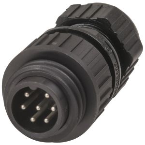 6 Pin Male Inline Cable Connector  