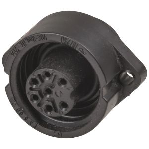 6 Pin Female Panel Mount Cable Connector  