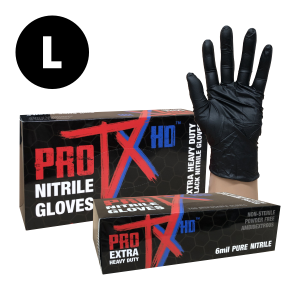 Protx Large Heavy Duty Nitrile Gloves (Pack Of 100 ) 