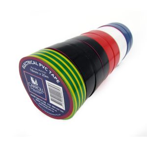 Carroll  Rainbow 19mm X 20m PVC Electrical Tape (Sleeve Of 10 Rolls) 