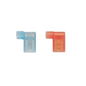 Quikcrimp Blue 90 Degree  6.4mm Fully Insulated Female Crimp Terminal (Pack Of 100) 